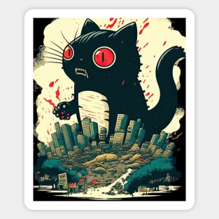 oh no Catzilla! Magnet